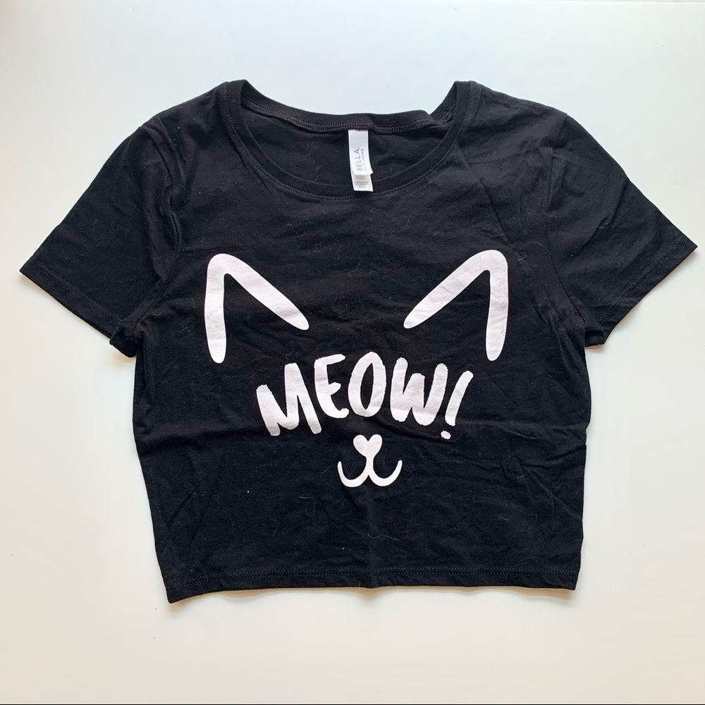 Meow crop top XS/S